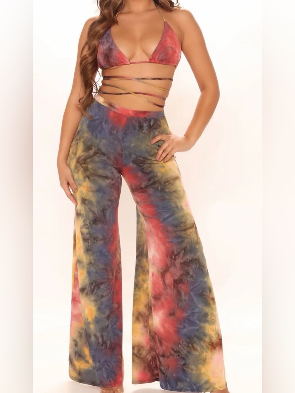 IN SEARCH OF Fashion Nova Can’t Stop Her Tie Dye Pants Set
